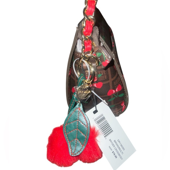 Steve Madden Cherry Print Crossbody Bag with Red Accents - Picture 2 of 7